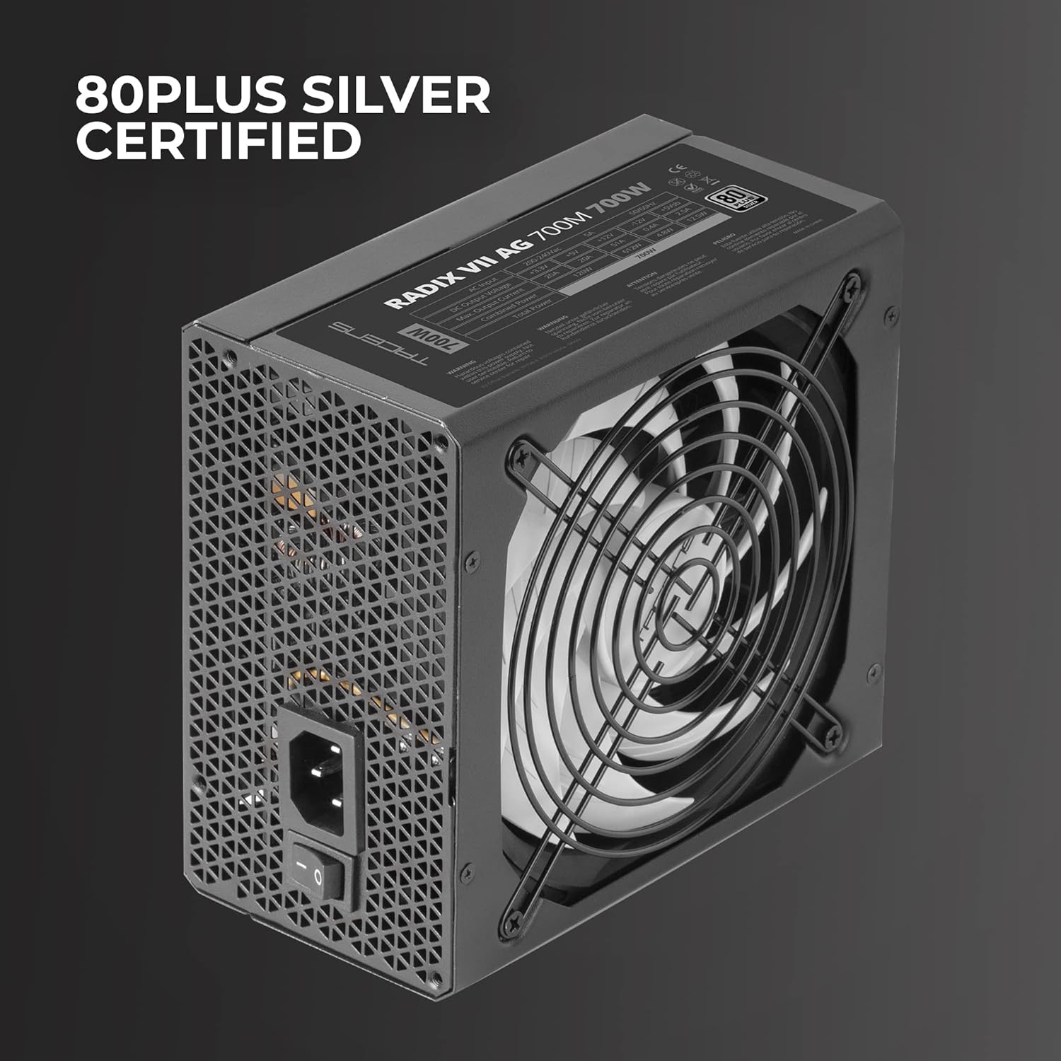 Fonte de Alimentação Tacens Radix VII AG 700W 80 PLUS Silver Full Modular ATX Preto - Imagem 2