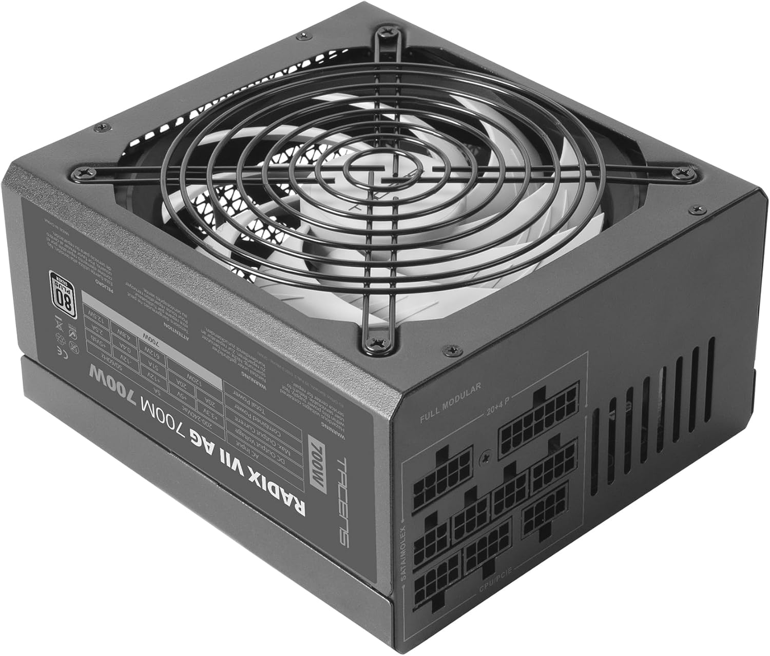 Fonte de Alimentação Tacens Radix VII AG 700W 80 PLUS Silver Full Modular ATX Preto