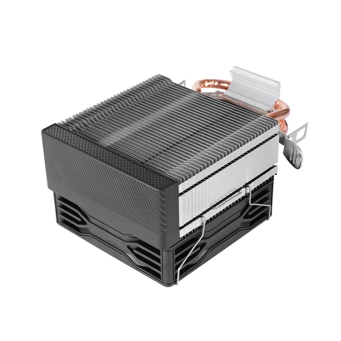 Cooler CPU Mars Gaming MCPU-X2 Low Profile 150W TDP 2x Heatpipes HCT FRGB Intel/AMD Preto - Imagem 5