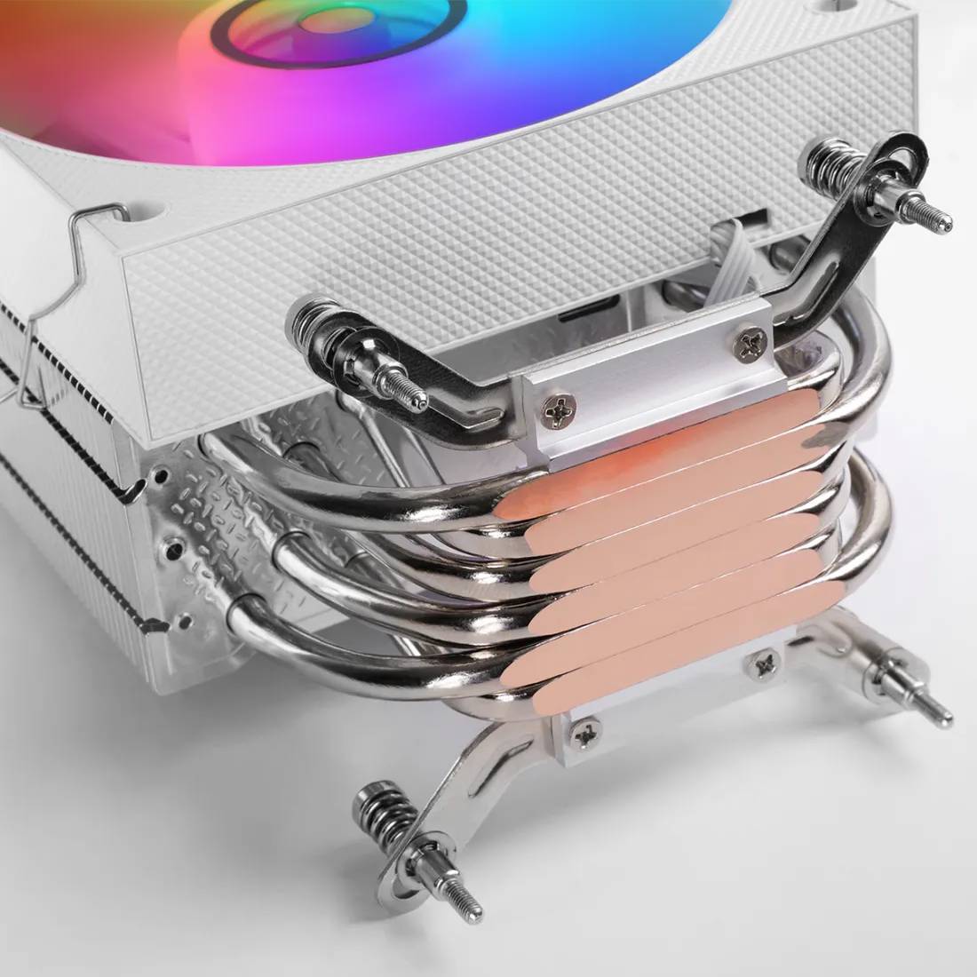 Cooler CPU Mars Gaming MCPU-LCD 120mm 300W TDP Ecrã LCD ARGB Infinity Mirror Intel/AMD Branco - Imagem 5