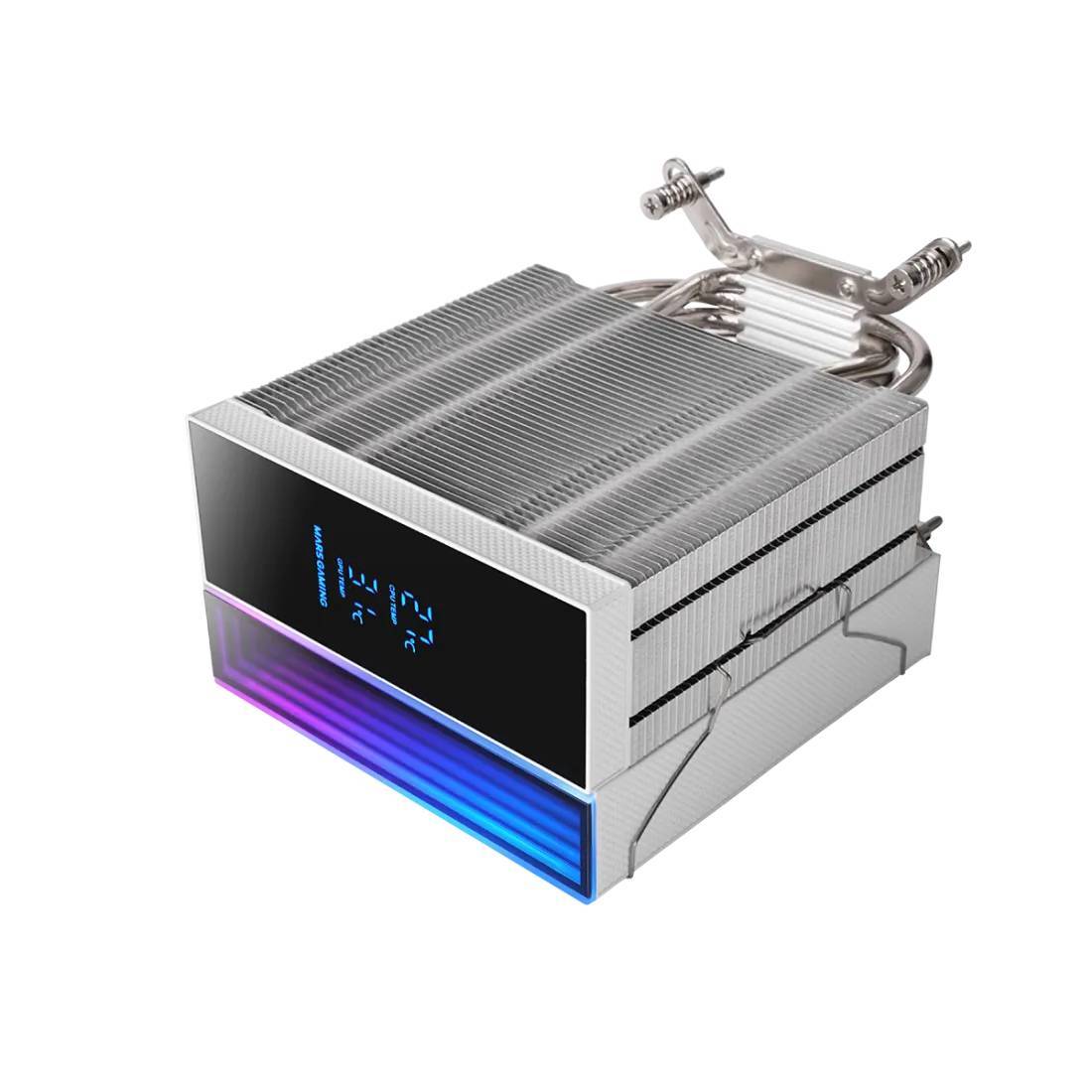 Cooler CPU Mars Gaming MCPU-LCD 120mm 300W TDP Ecrã LCD ARGB Infinity Mirror Intel/AMD Branco - Imagem 6