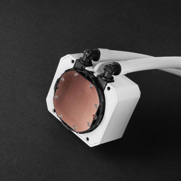Watercooling MARS GAMING ML-TWO120 ARGB Infinity 300W TDP Copper-Core Branco - Imagem 2