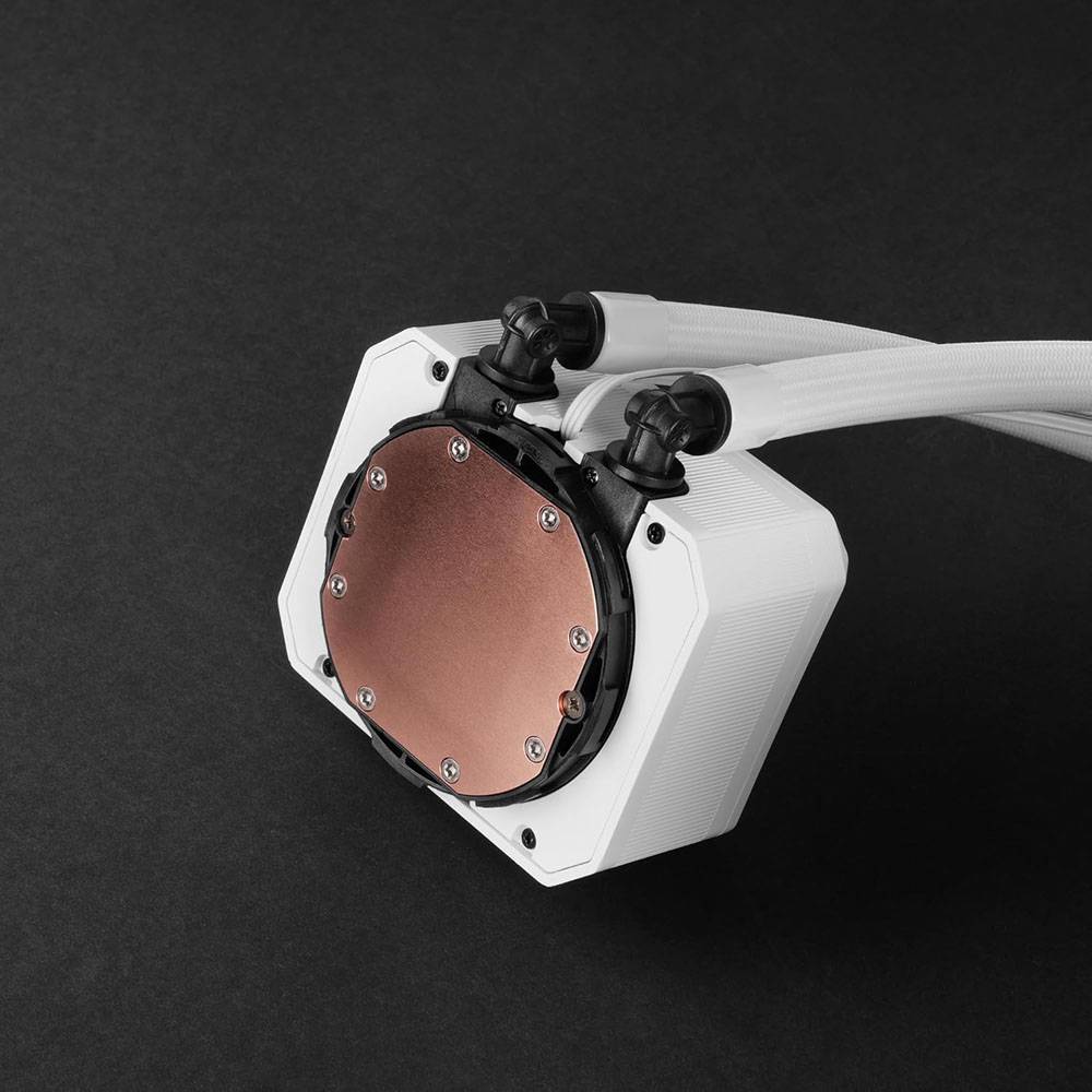 Kit Water Cooling Mars Gaming ML-TWO240 ARGB Infinity 450W TDP Base de Cobre Branco - Imagem 3