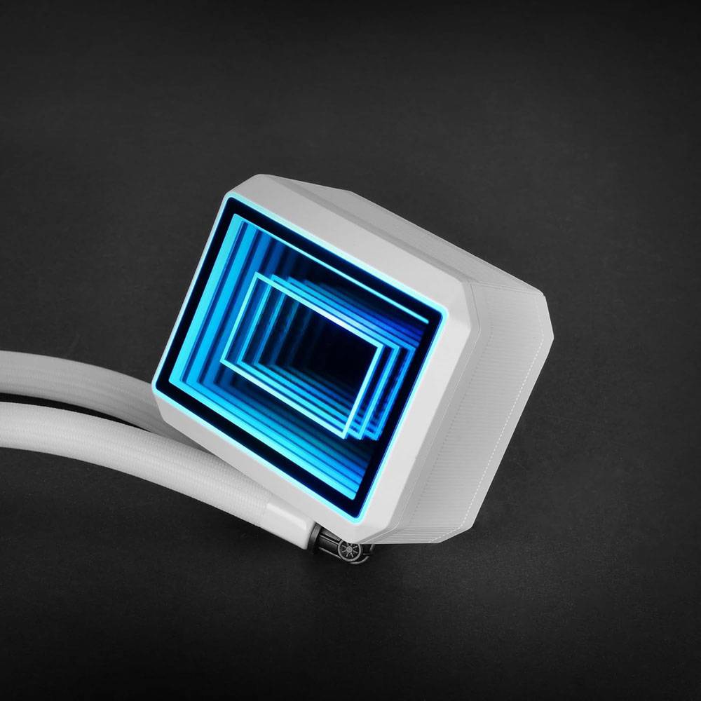 Watercooling CPU Mars Gaming ML-TWO360 ARGB Mirror Infinity 360mm 600W TDP Copper-Core Branco - Imagem 2