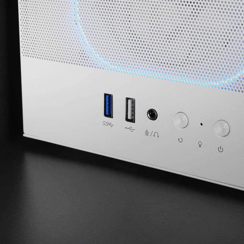 Caixa ATX Mars Gaming MC-NEBULA 4 Ventoinhas ARGB com Hub de Controlo Vidro Temperado e Mesh Branco - Imagem 4