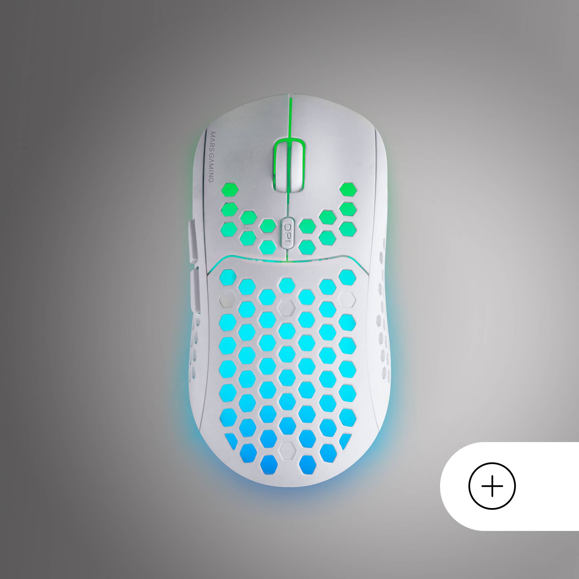 Combo Gaming 3-em-1 Mars Gaming MCPWX RGB Teclado + Rato + Tapete Branco - Imagem 7