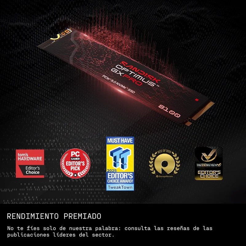 SSD SanDisk Optimus GX PRO 8100 4TB PCIe 5.0 NVMe - Imagem 2