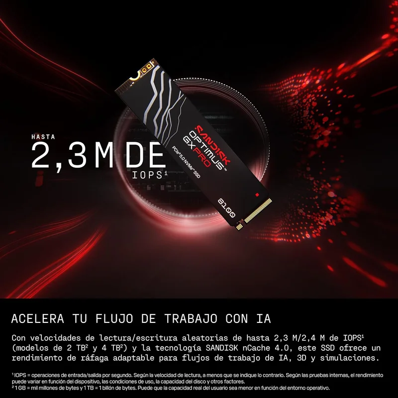 SSD SanDisk Optimus GX PRO 8100 4TB PCIe 5.0 NVMe - Imagem 6