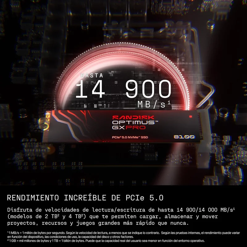 SSD SanDisk Optimus GX PRO 8100 8TB PCIe 5.0 NVMe - Imagem 3