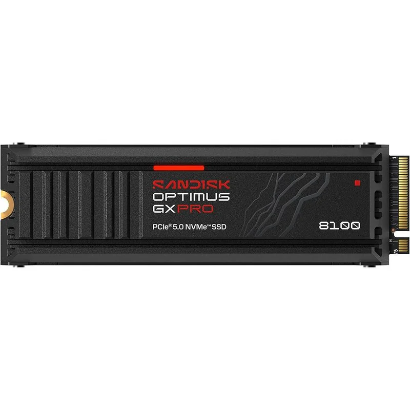 SSD SANDISK Optimus GX PRO 8100 2TB PCIe 5.0 NVMe com Dissipador - Imagem 1