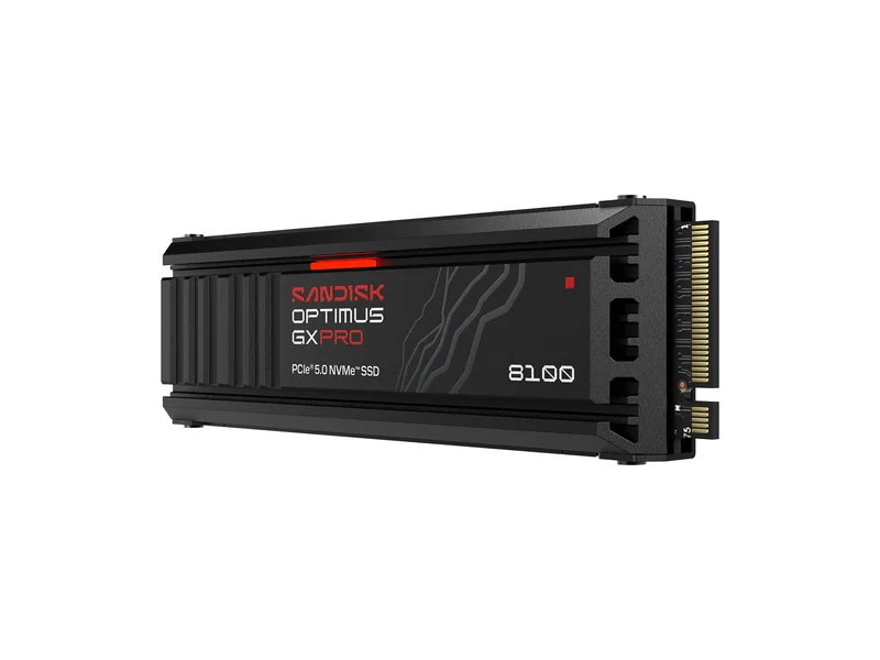 SSD SANDISK Optimus GX PRO 8100 8TB PCIe 5.0 NVMe com Dissipador - Imagem 1