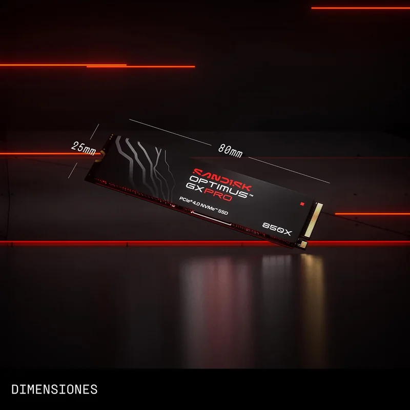 Disco SSD SanDisk Optimus GX PRO 850X 8TB M.2 2280 PCIe 4.0 NVMe 7200MBps - Imagem 7