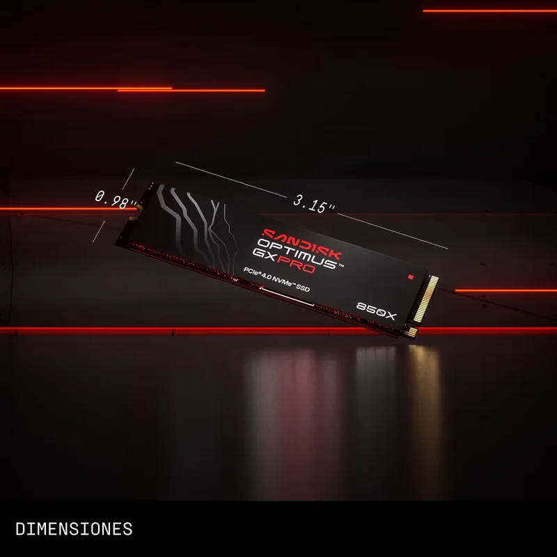 Disco SSD SanDisk Optimus GX PRO 850X 8TB M.2 2280 PCIe 4.0 NVMe 7200MBps - Imagem 6