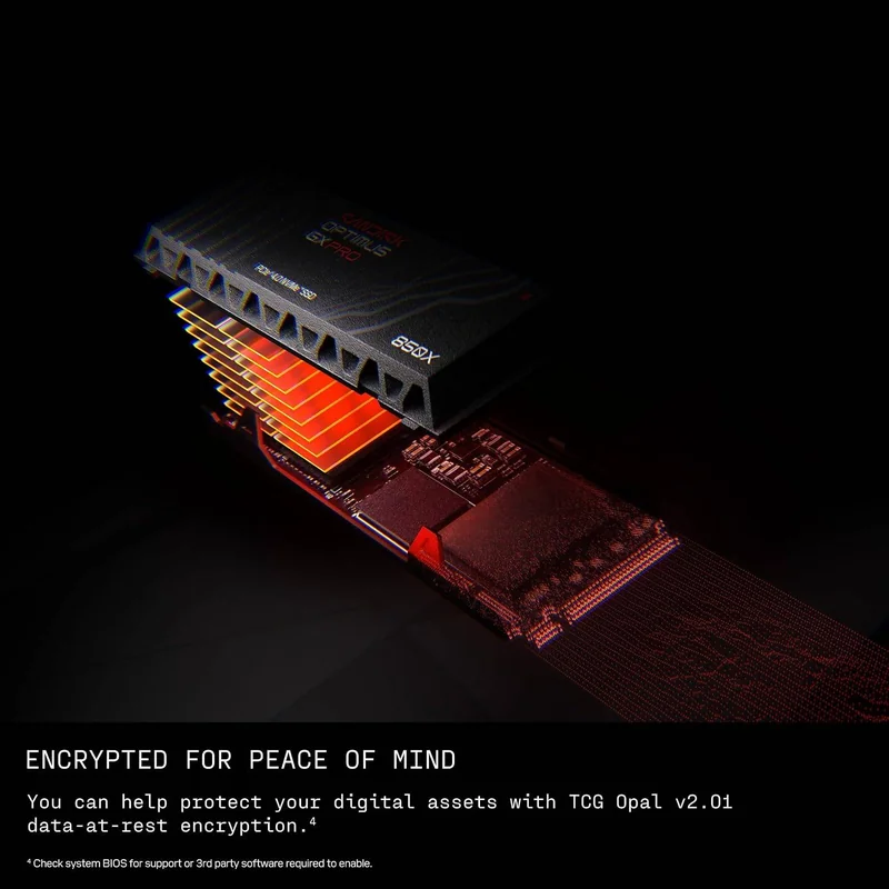 Disco SSD SanDisk Optimus GX PRO 850X 1TB NVMe com Dissipador - Imagem 6