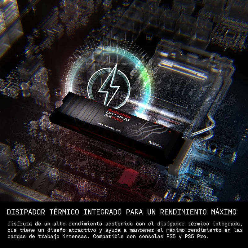 SSD SanDisk Optimus GX PRO 850X 4TB M.2 NVMe PCIe 4.0 com Dissipador de Calor - Imagem 5