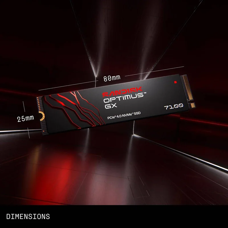 SSD SanDisk Optimus GX 7100 4TB M.2 2280 NVMe PCIe 4.0 x4 até 7000MB/s - Imagem 7