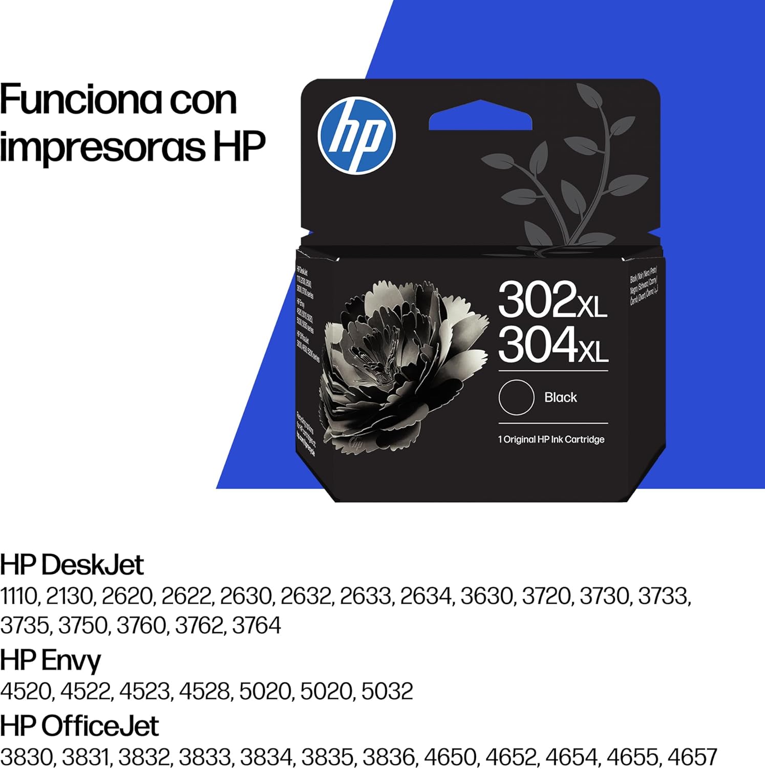 Tinteiro HP 302XL/304XL Original Preto Pigmentado Alta Capacidade 5.5ml Até 300 Páginas - Imagem 3