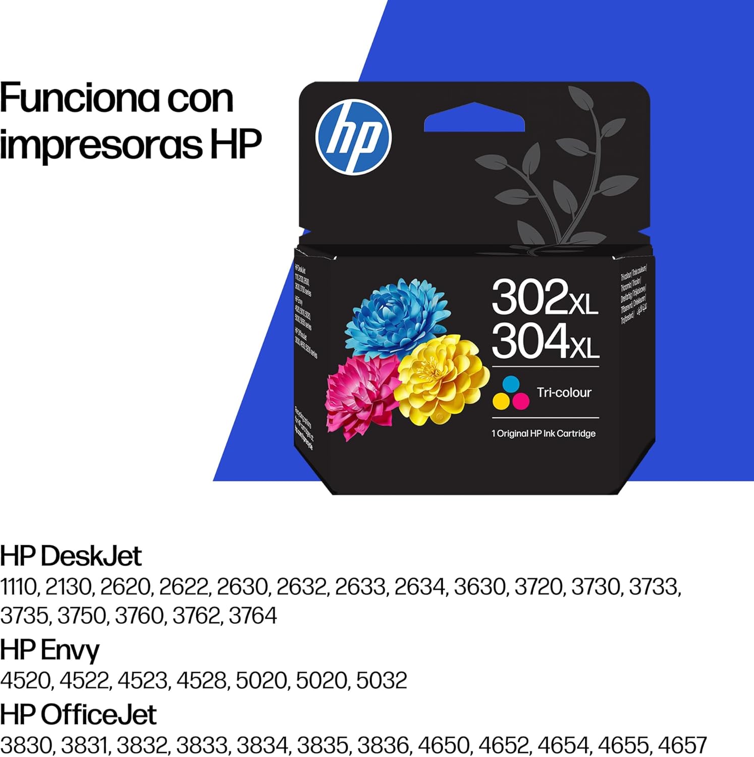 Tinteiro HP 302XL/304XL Original Tri-color (Ciano, Magenta, Amarelo) 7ml Alto Rendimento - Imagem 3