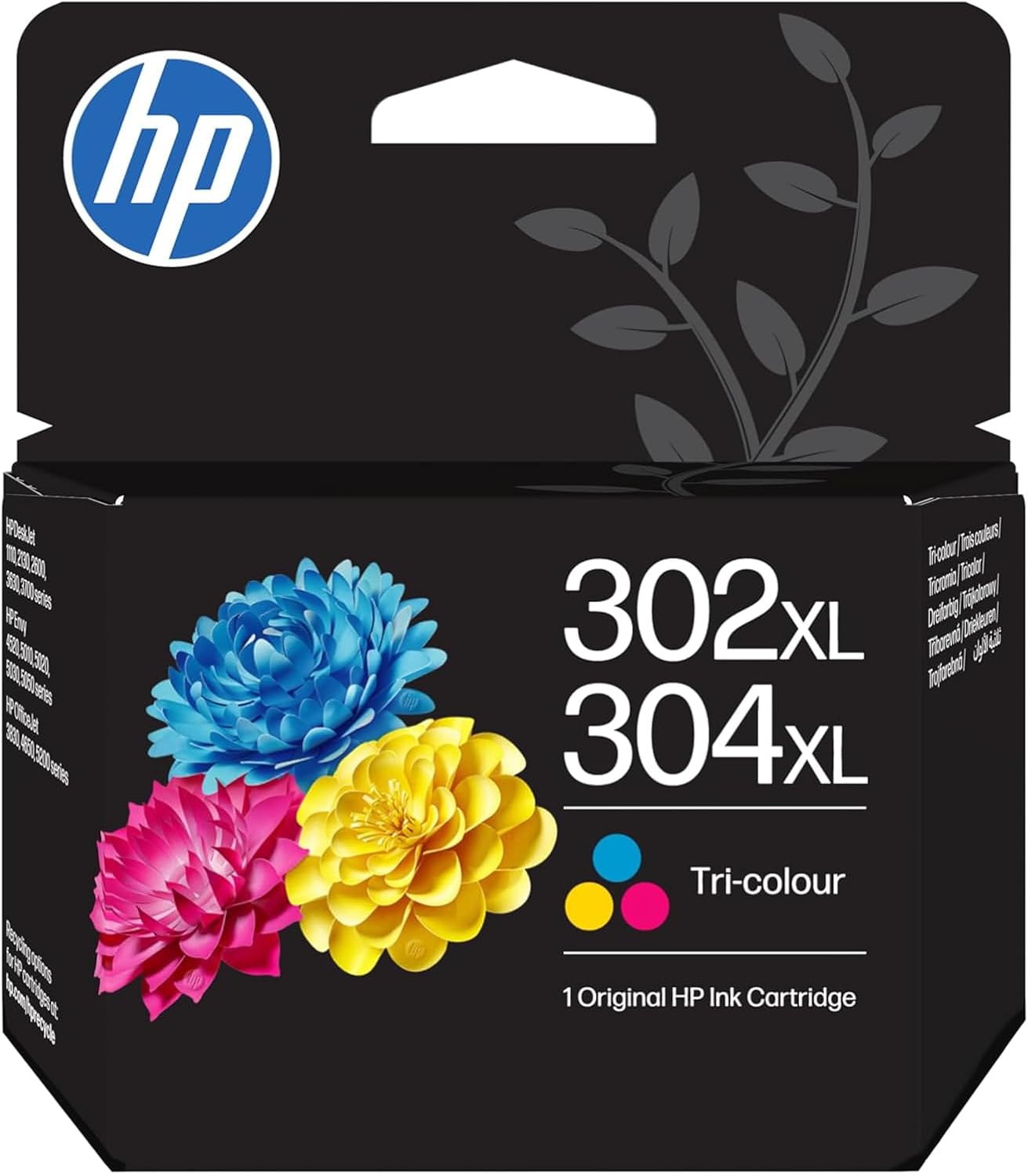 Tinteiro HP 302XL/304XL Original Tri-color (Ciano, Magenta, Amarelo) 7ml Alto Rendimento