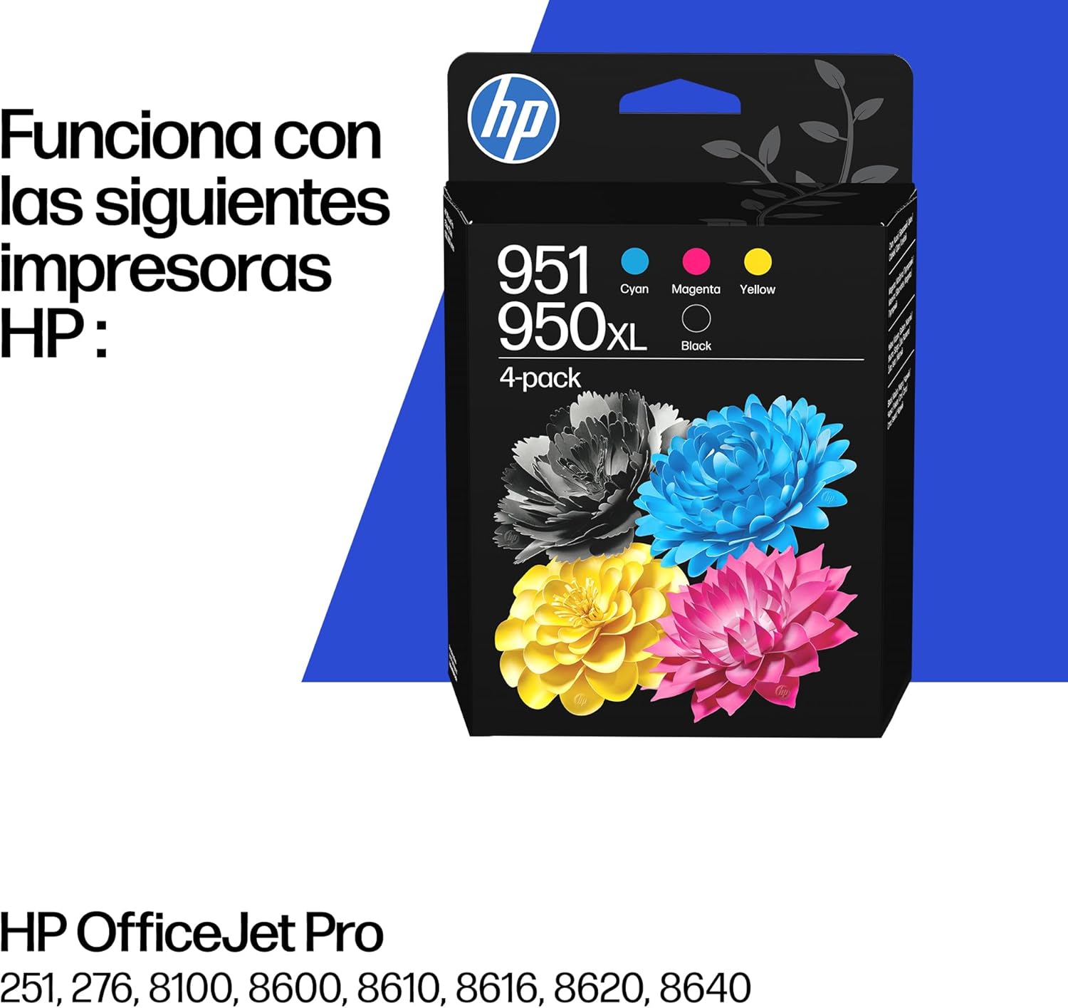 Tinteiros HP 950XL/951 Combo Pack de 4 Cores Preto Cyan Magenta Amarelo Original - Imagem 3