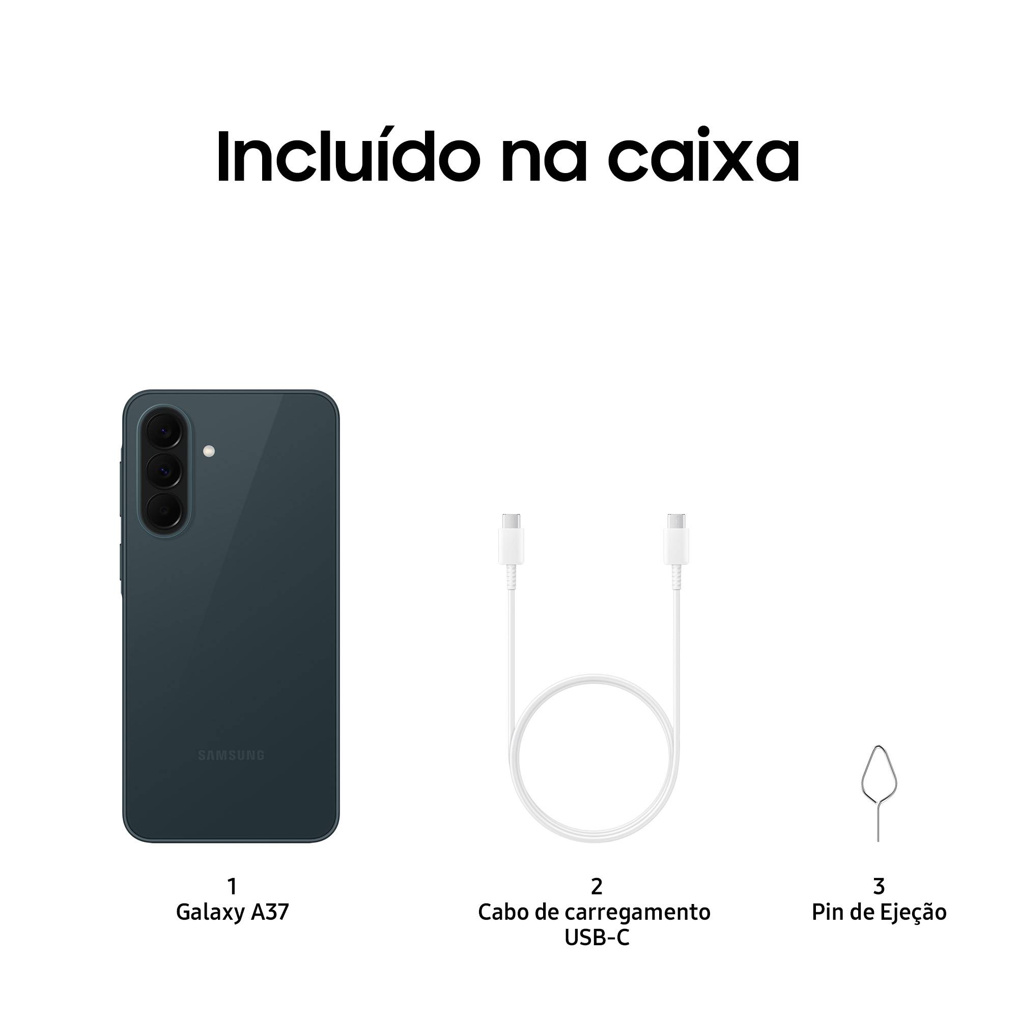 Smartphone Samsung Galaxy A37 5G 6.7" FHD+ 8GB 256GB Processador Exynos 1480 Bateria 5000mAh Dual SIM eSIM Verde Escuro - Imagem 7
