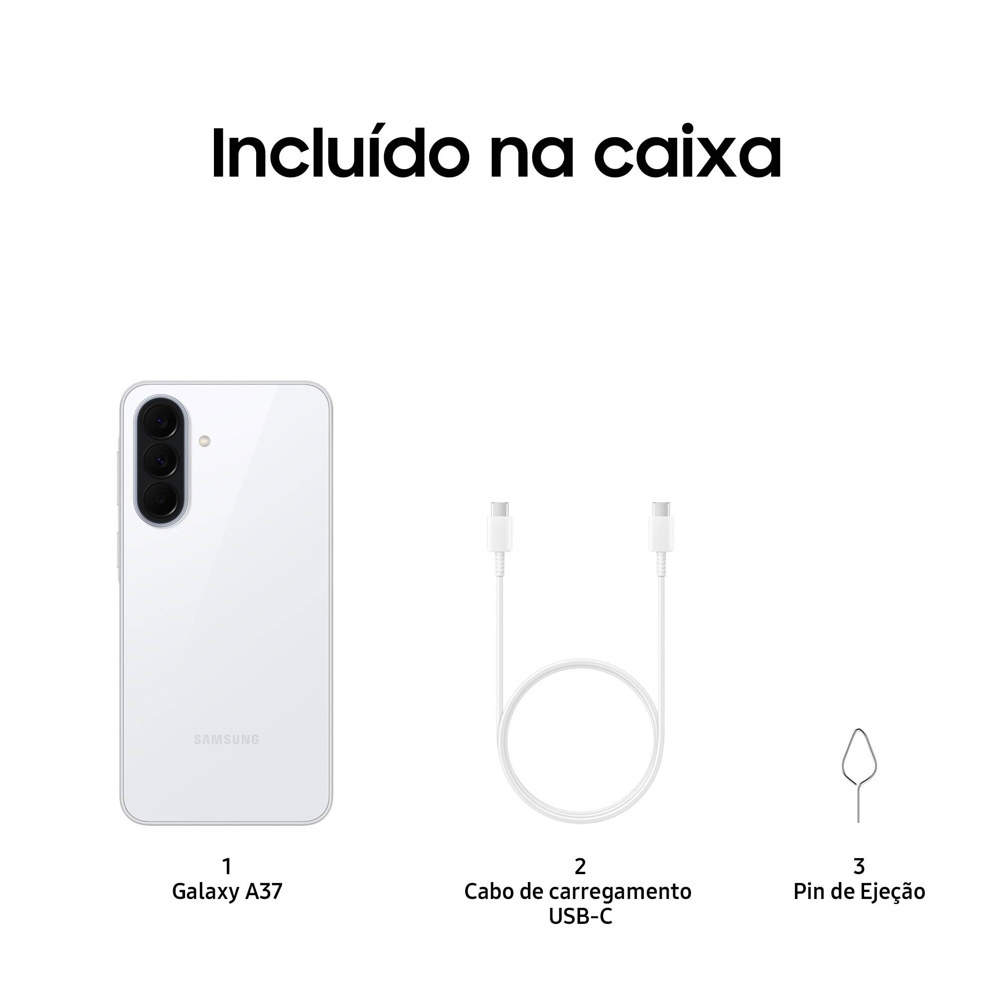 Smartphone Samsung Galaxy A37 5G 6.7" FHD+ 8GB RAM 256GB Exynos 1480 WiFi 6 Dual SIM eSIM Branco - Imagem 7