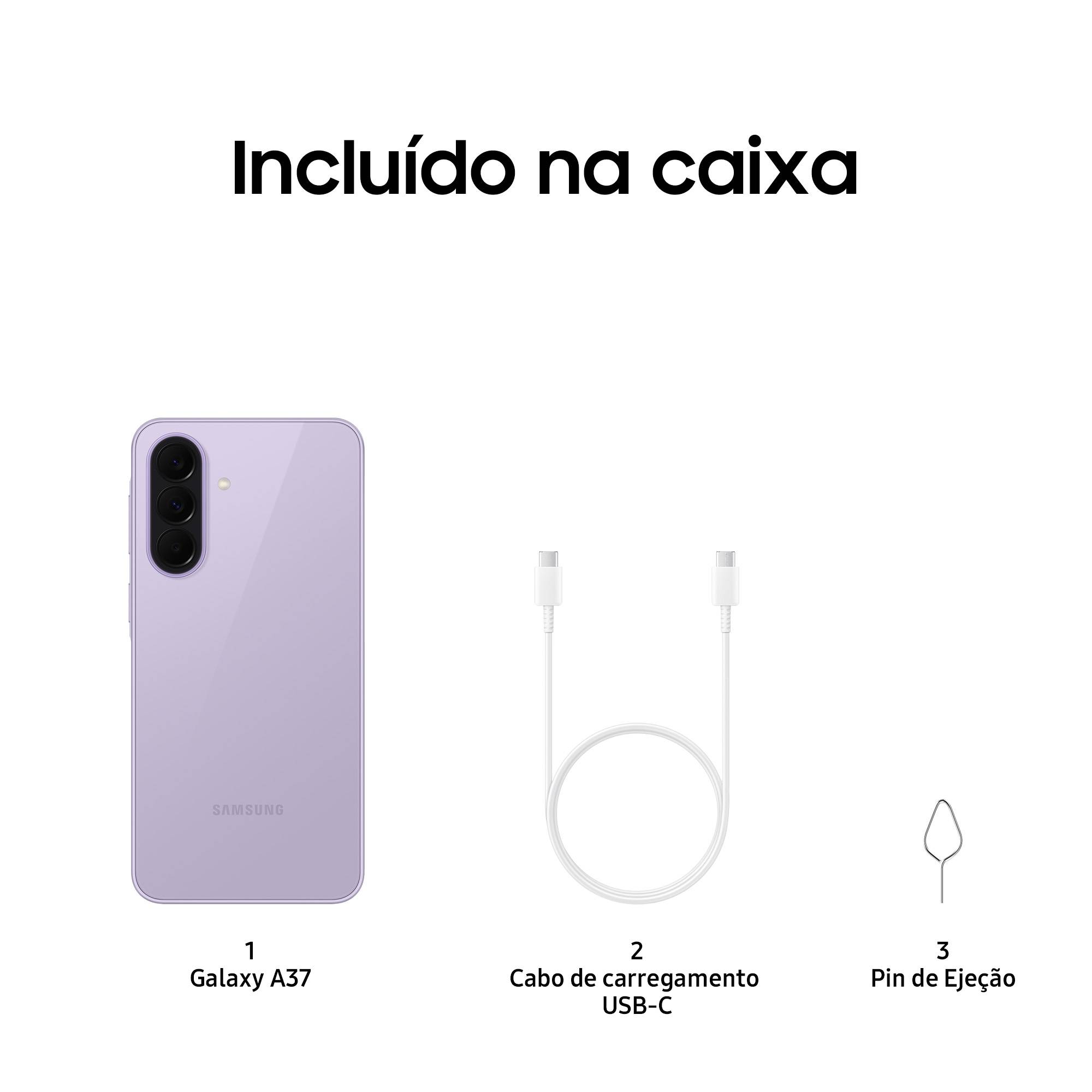 SAMSUNG GALAXY A37 5G 8GB 256GB 6.7INCH FHD+ EXYNUS 1480 5.000MHA 45W WIFI 6 DUAL SIM ESIM VIOLET - Imagem 7