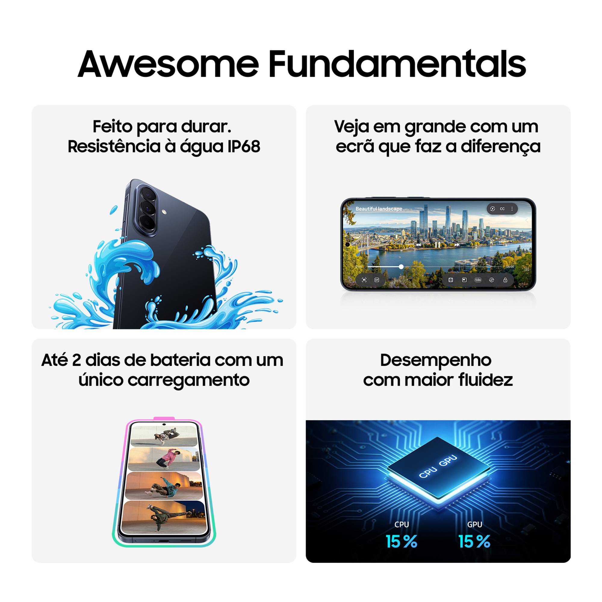 SAMSUNG Galaxy A57 5G 8GB 128GB 6.7inch FHD+ 5000mAh 45W IP68 OS6x SMR6Y Navy - Imagem 2