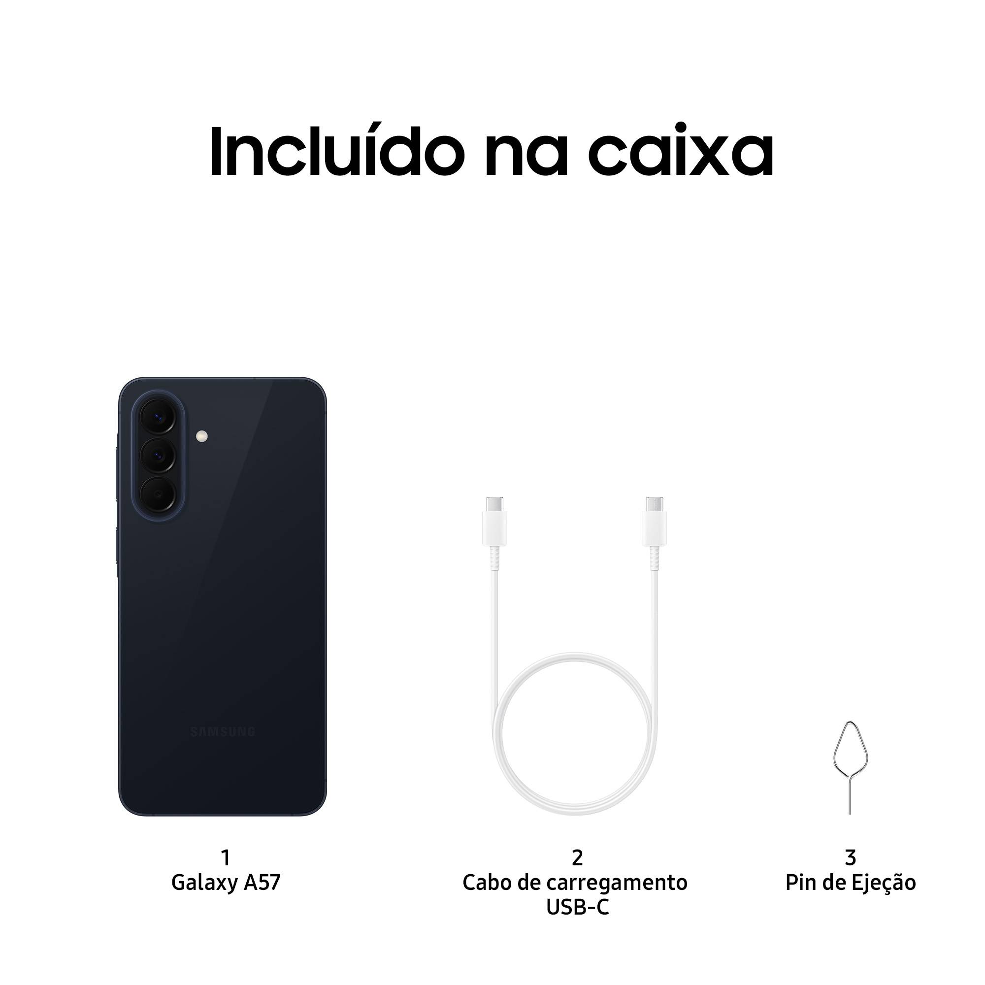 SAMSUNG Galaxy A57 5G 8GB 128GB 6.7inch FHD+ 5000mAh 45W IP68 OS6x SMR6Y Navy - Imagem 5