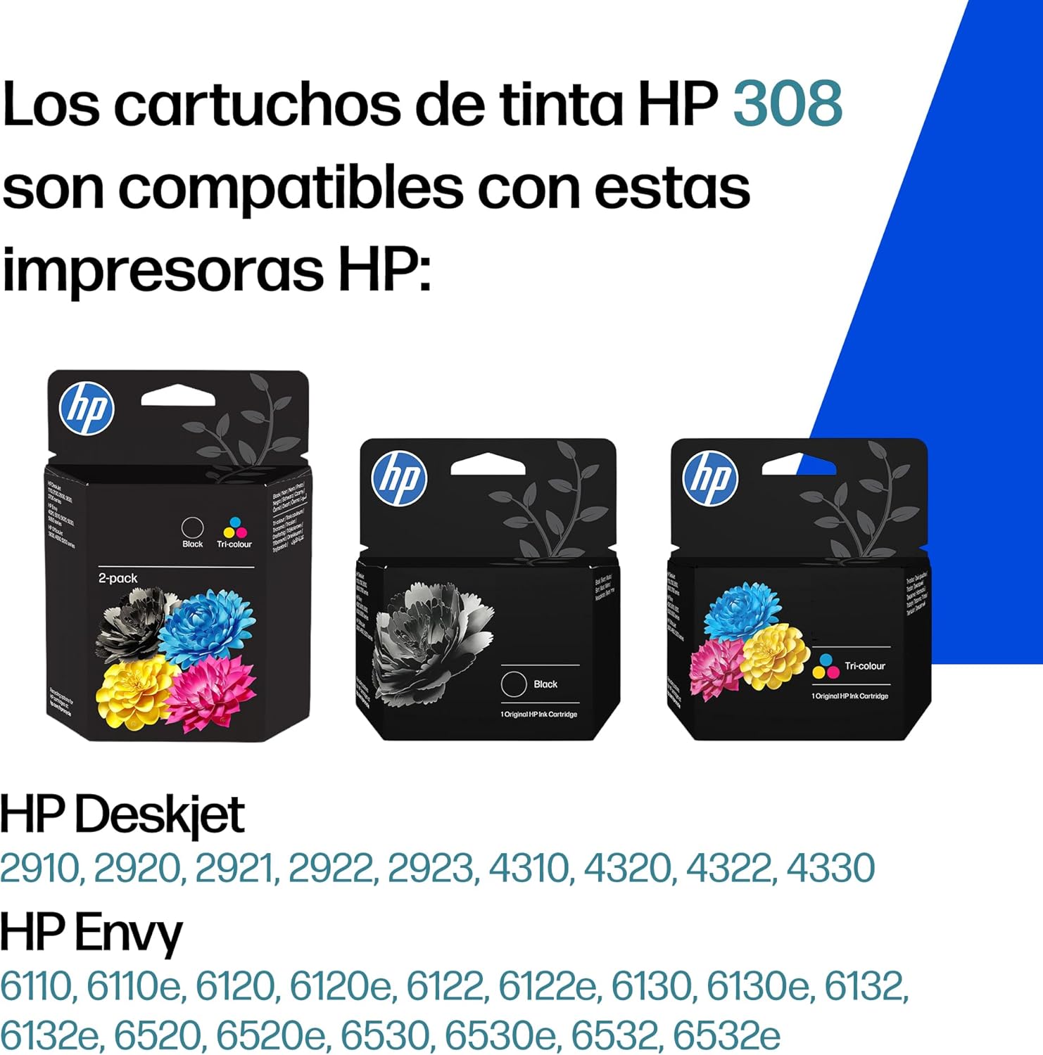 Tinteiro HP 308 Original Preto - Imagem 2