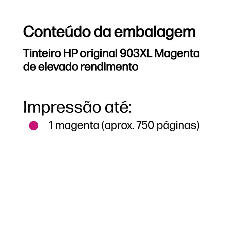 Tinteiro HP 903XL Original Magenta de Alta Capacidade - Imagem 3