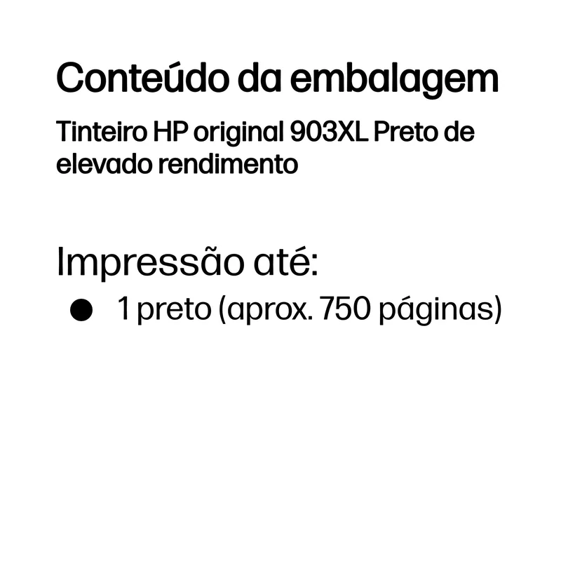 Tinteiro HP 903XL Original Preto de Alta Capacidade - Imagem 3