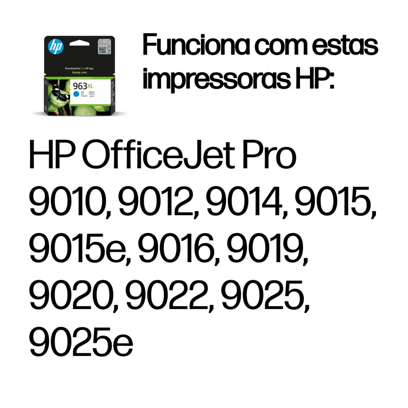 Tinteiro HP 963XL Original Ciano de Alta Capacidade (XL) - Imagem 2