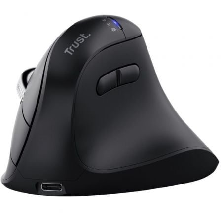 Rato Sem Fios Ergonómico Trust Vyran Hyperscroll Preto