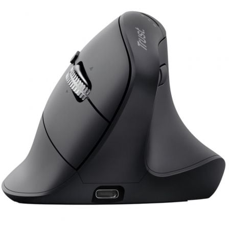Rato Sem Fios Ergonómico Trust Vyran Hyperscroll Preto - Imagem 3