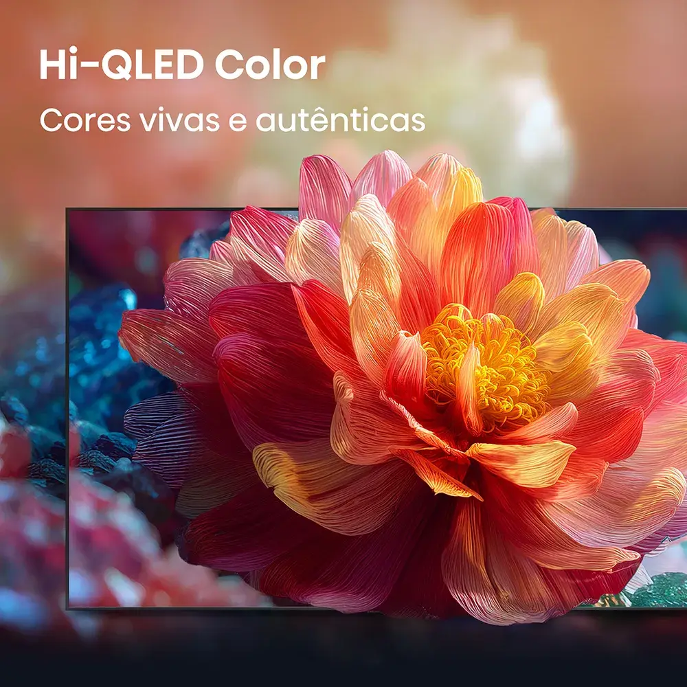 Smart TV Hisense 43E7S 43" QLED 4K UHD HDR Quantum Dot Direct LED VIDAA 60Hz Preto - Imagem 4