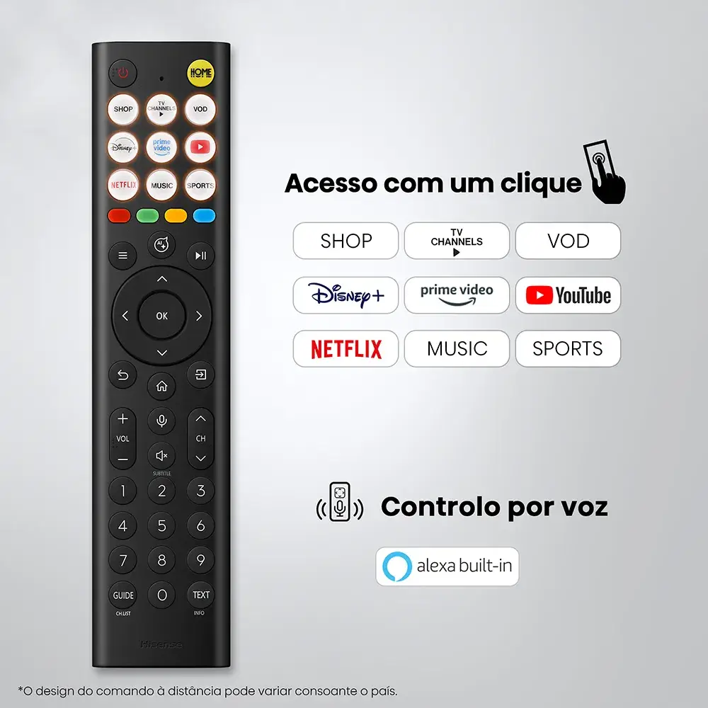 Smart TV Hisense 43E7S 43" QLED 4K UHD HDR Quantum Dot Direct LED VIDAA 60Hz Preto - Imagem 10