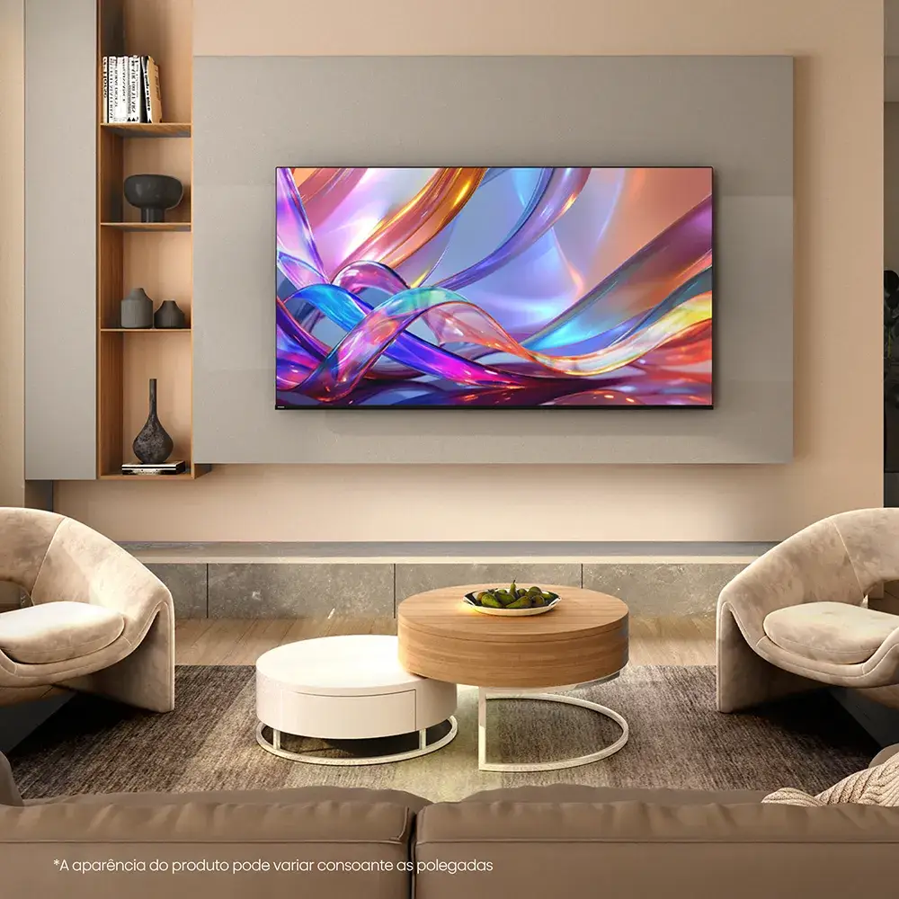 Smart TV Hisense 43E7S 43" QLED 4K UHD HDR Quantum Dot Direct LED VIDAA 60Hz Preto - Imagem 13