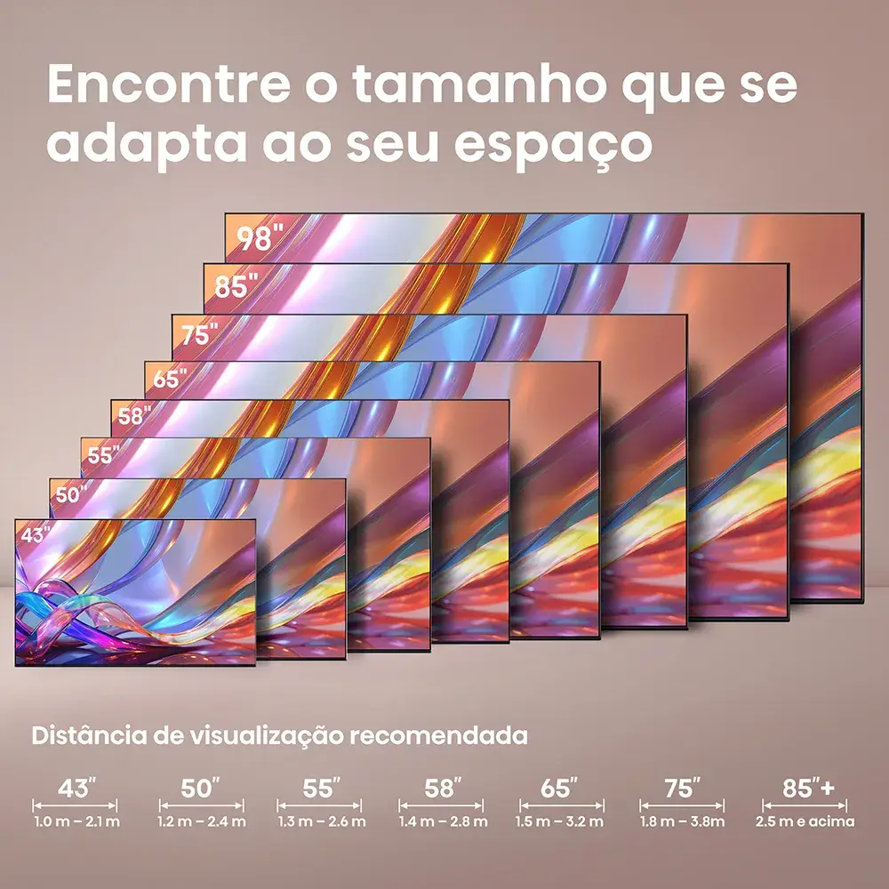 Smart TV Hisense 75E7S 75" QLED 4K UHD HDR Quantum Dot Direct LED VIDAA 60Hz Preto - Imagem 14