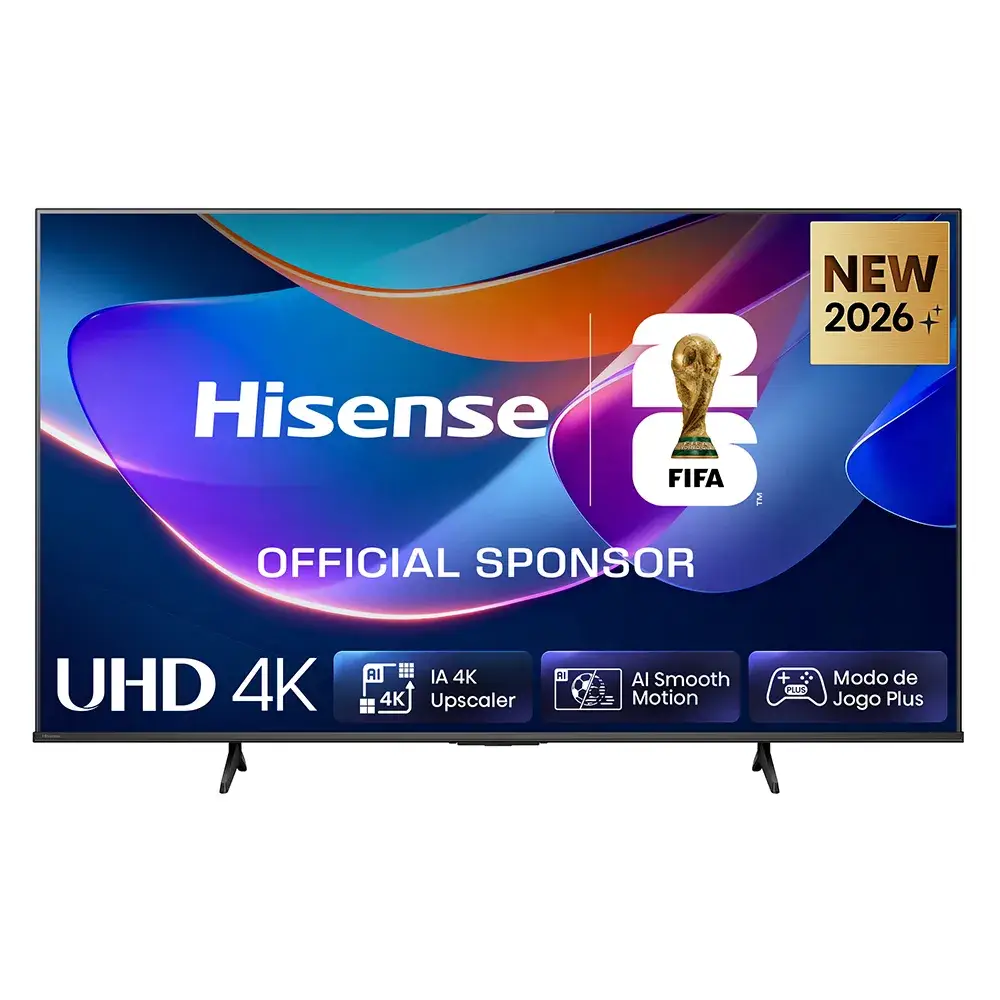 Smart TV Hisense 55A6S 55" 4K UHD HDR Direct LED Smart TV VIDAA 60Hz HDMI USB RJ45 Preto