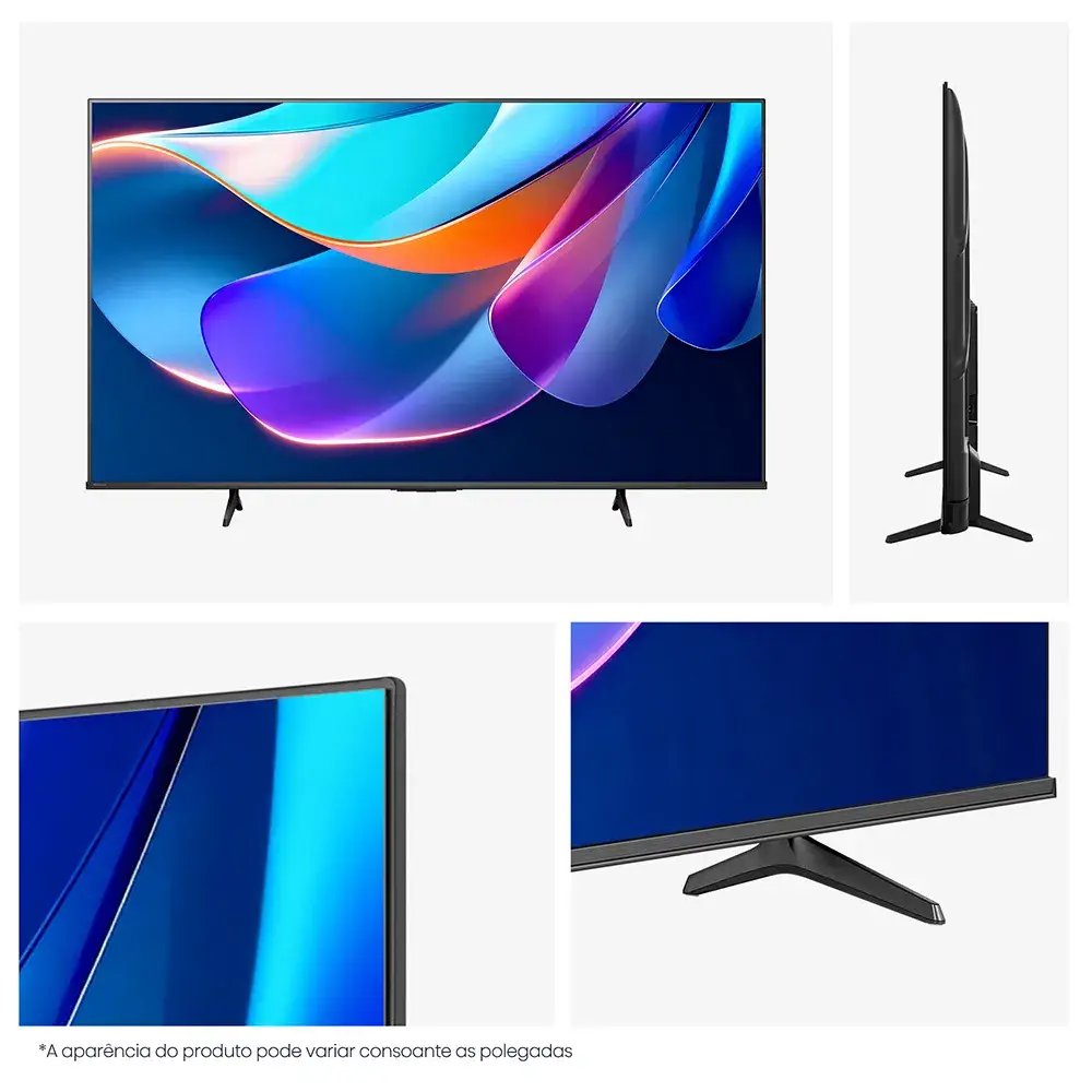 Smart TV Hisense 55A6S 55" 4K UHD HDR Direct LED Smart TV VIDAA 60Hz HDMI USB RJ45 Preto - Imagem 12