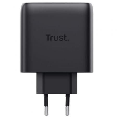 Carregador de Parede Trust Maxo GaN 65W 4 Portas 3x USB-C + 1x USB-A com Cabo Incluído Preto - Imagem 3