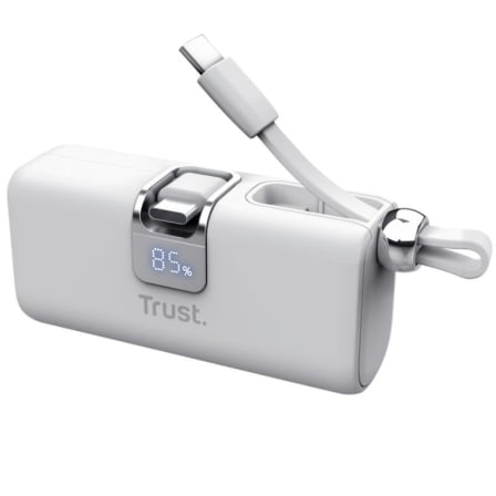 Powerbank Trust Pacto 5000 mAh Branco - Imagem 2