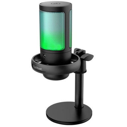 Microfone USB TRUST Illuminated AURON Preto - Imagem 2