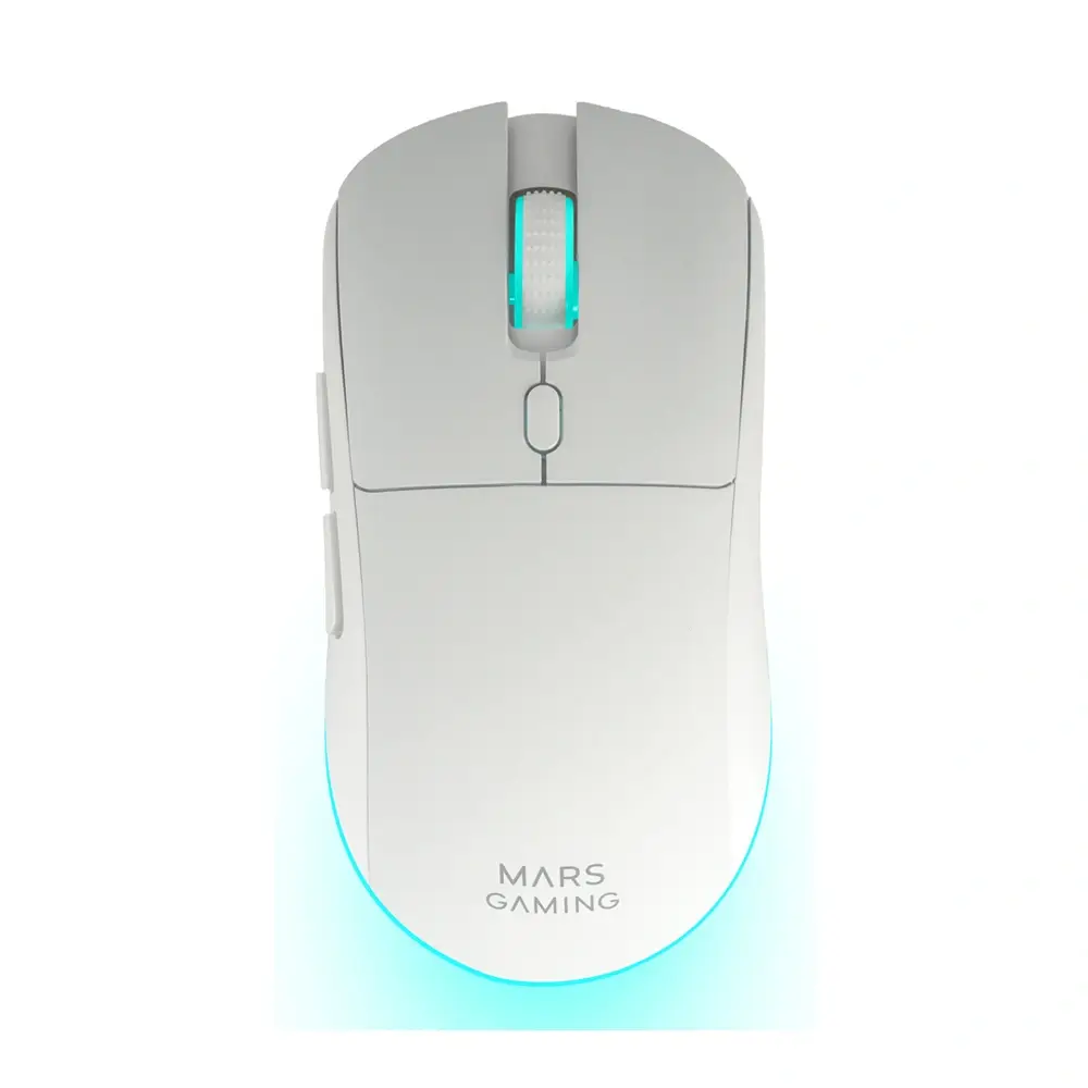 Combo Gaming 3-em-1 Mars Gaming MCPWTKL Teclado TKL Wireless Rato e Tapete Layout PT Branco - Imagem 4