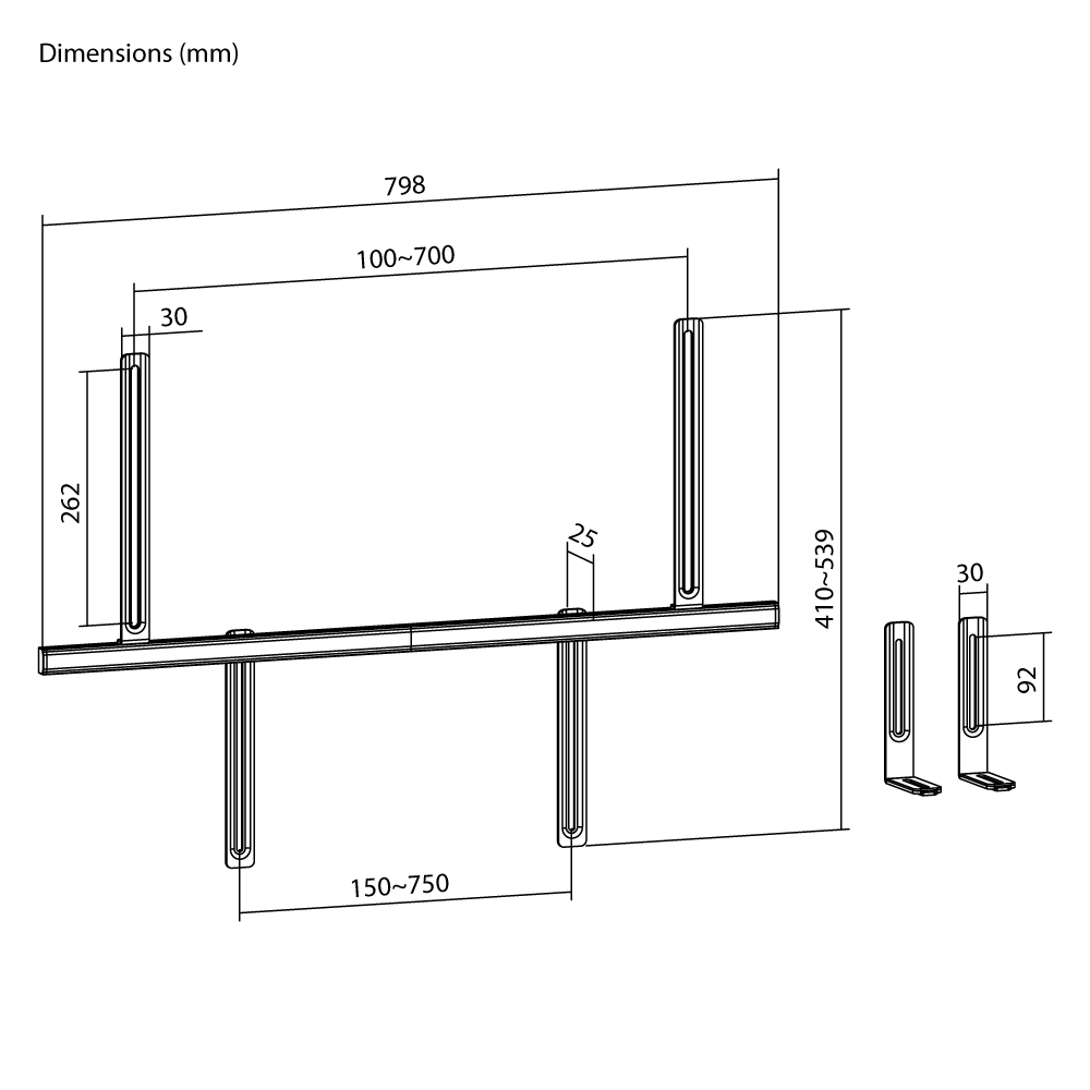 NAPOFIX Suporte para Soundbar - Imagem 13