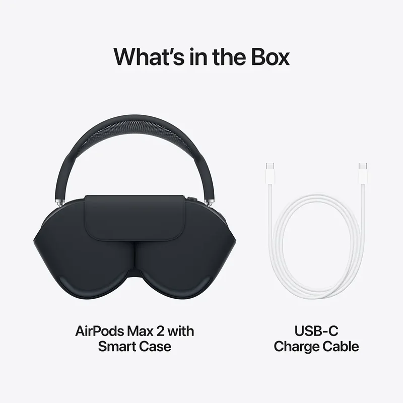 Auscultadores Apple AirPods Max 2 USB-C Bluetooth Cancelamento de Ruído Ativo Meia-noite - Imagem 8