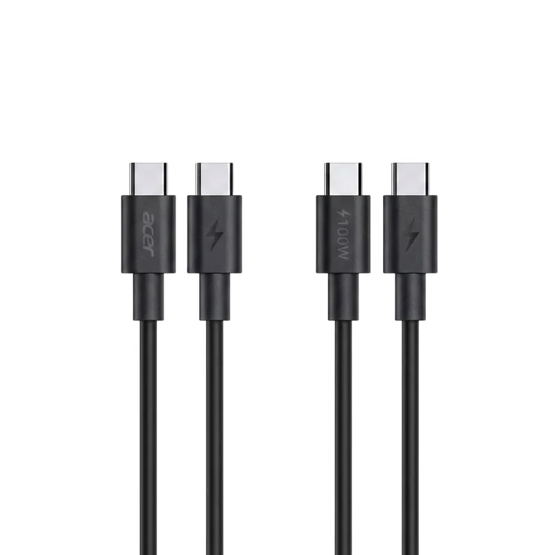 Carregador Acer 100W PD GaN 3x USB-C 1x USB-A com Cabo USB-C 100W Preto - Imagem 3
