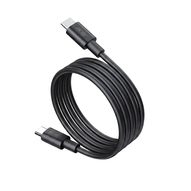 Carregador Acer 100W PD GaN 3x USB-C 1x USB-A com Cabo USB-C 100W Preto - Imagem 2