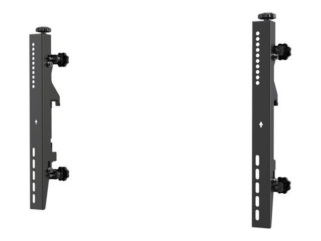 Conjunto de 2 Hastes Micro-Ajustáveis 40cm para Trilho Napofix Modular Ecrãs +40" Aço Preto - Imagem 1